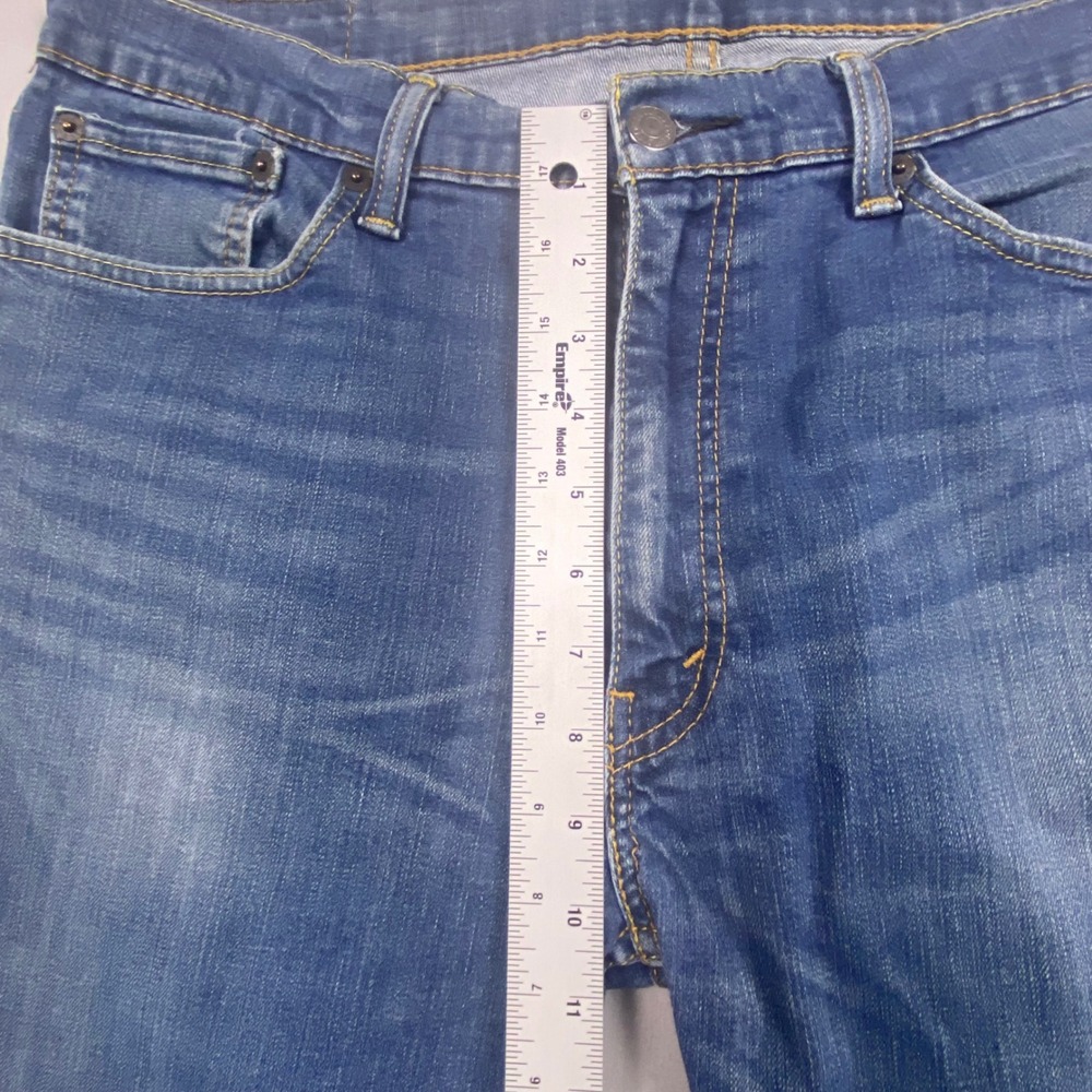 Levi Strauss & Co 518 Straight Jeans Mens 36x32 (Fits 34x30)Blue Denim Casual - Picture 14 of 16